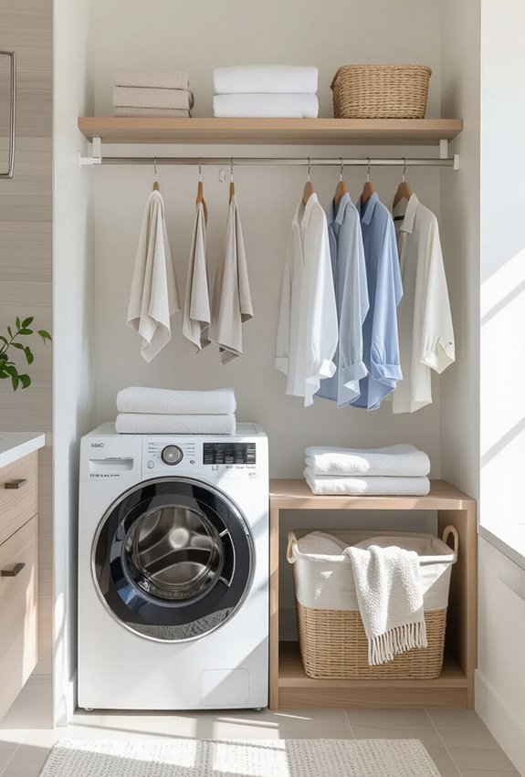 retractable rods and magnetic hooks