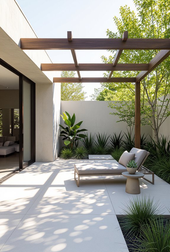 retractable shade for concrete patios