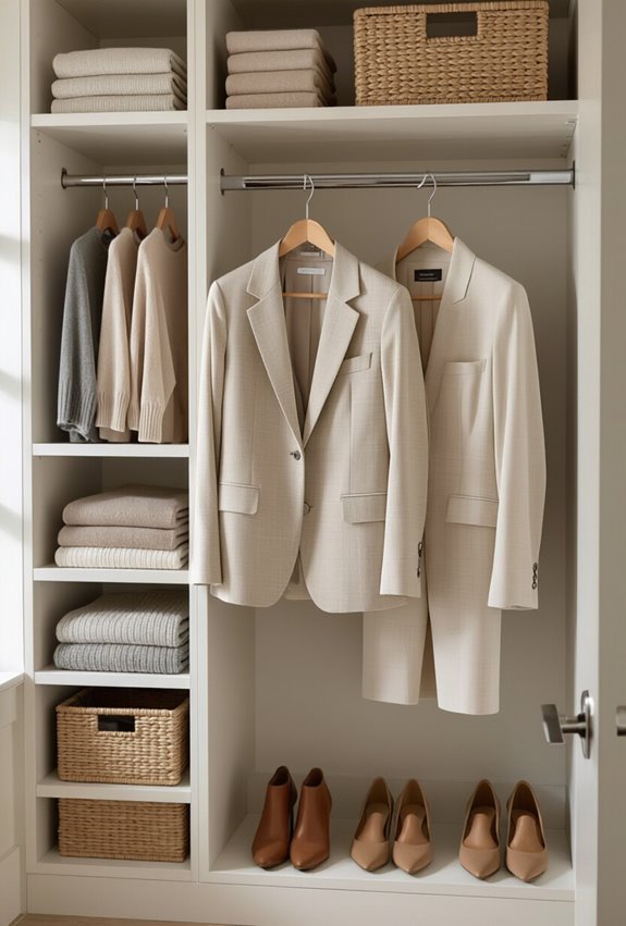 retractable valet rod for outfits