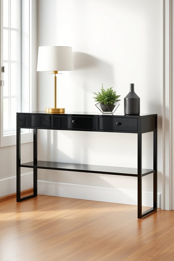 retro black console style