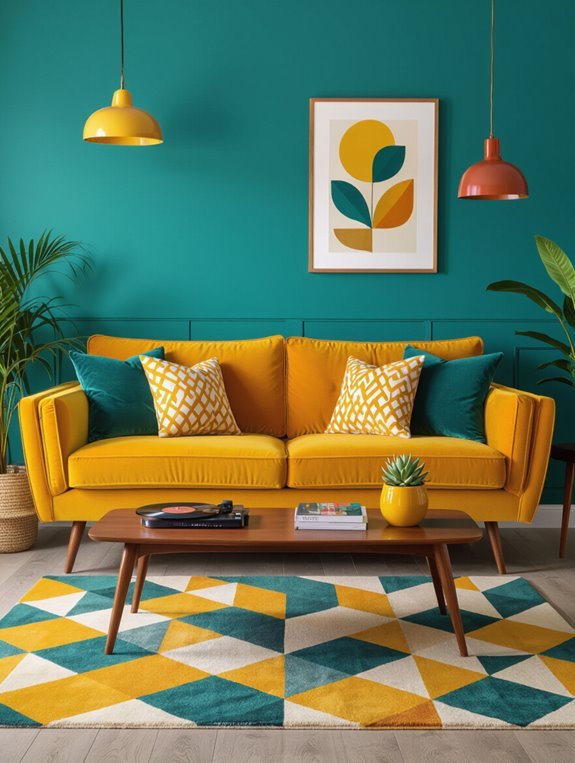 retro colors for joyful spaces