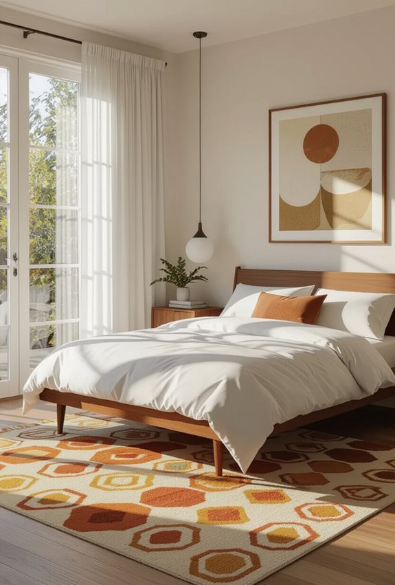 retro inspired shag area rugs
