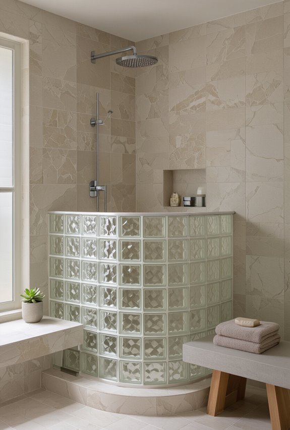 retro modern textured privacy wall