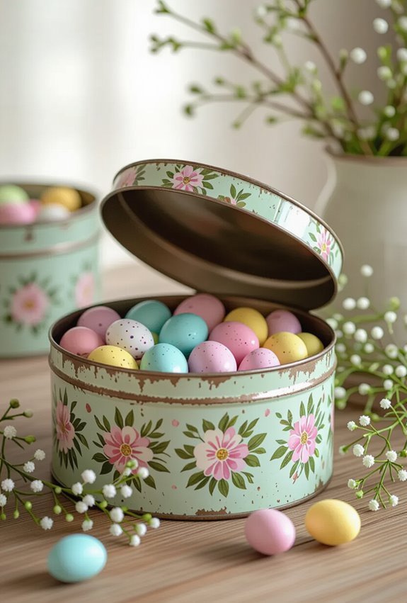 retro tins hold treats