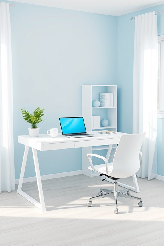 revitalizing calm workspace colors