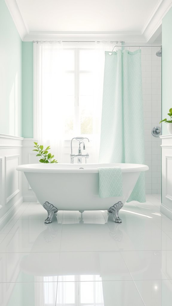revitalizing mint green bathroom