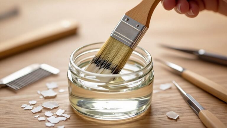revive dried paint brushes