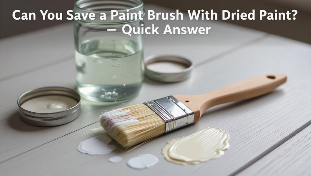 revive dried paint brushes