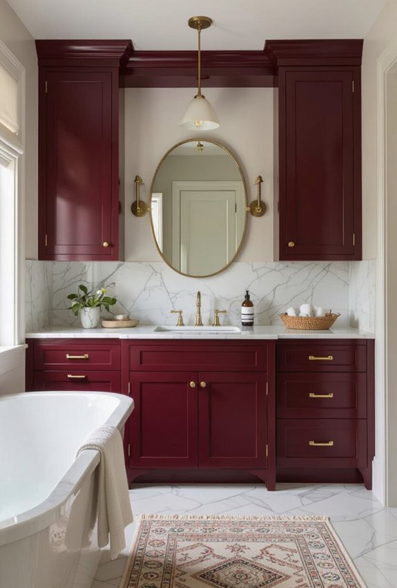 rich burgundy vintage glamour