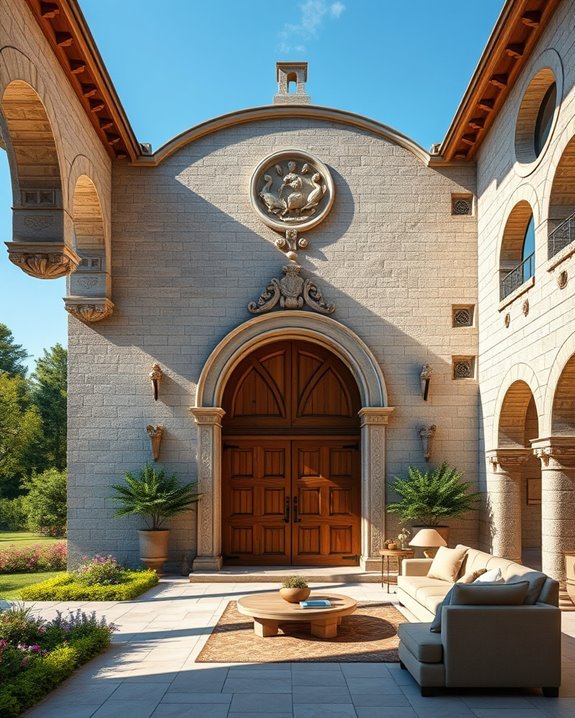 robust intricate romanesque architecture