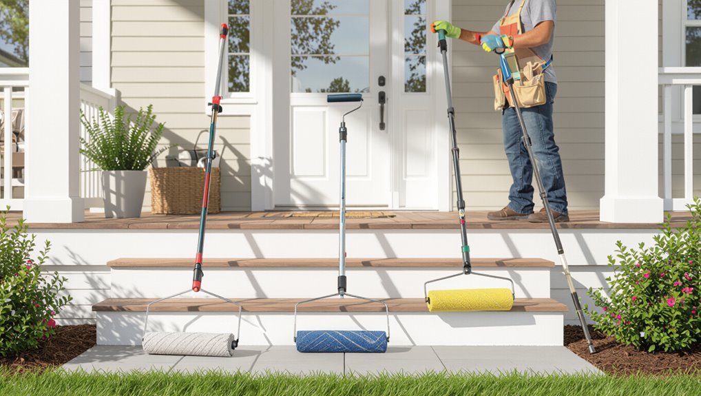 roller frame and pole