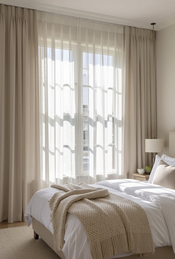 roman shades with sheers
