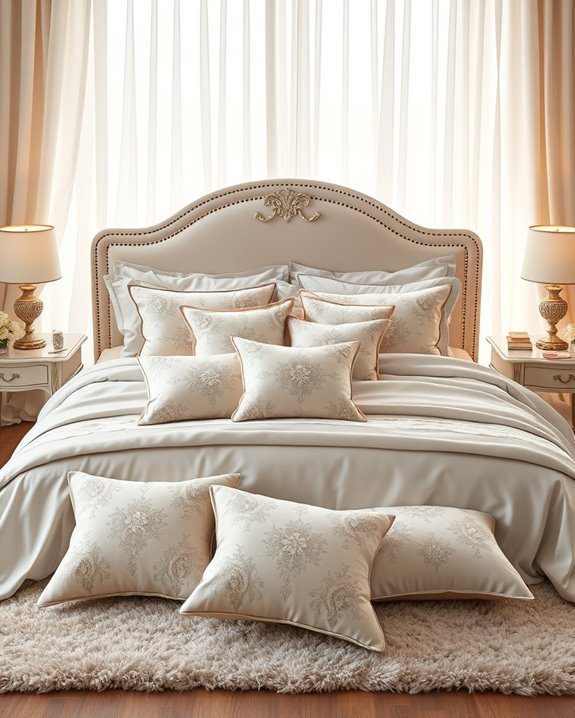 romantic cozy throw pillows