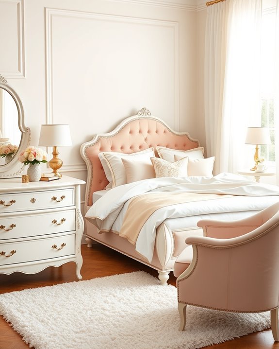 romantic feminine bedroom retreat