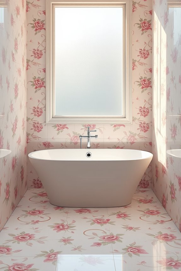 romantic floral tile designs