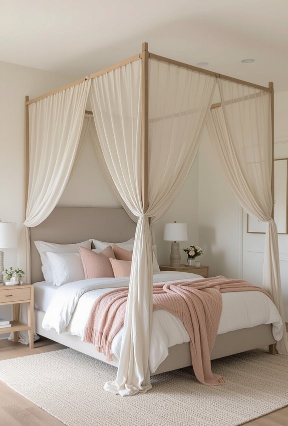 romantic layered canopy bedstyles