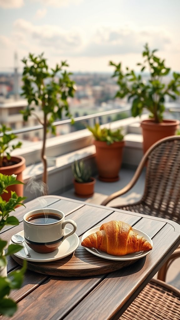 rooftop coffee skyline experience