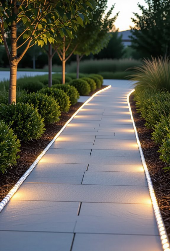 rope lit walkway edge safety