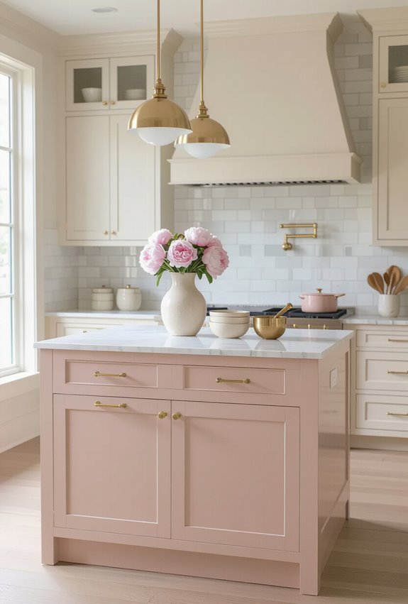 rose gold pink luxe finishes