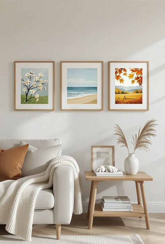 rotate art with seasons