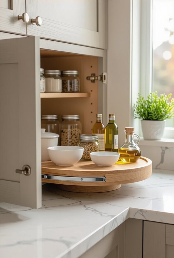 rotate spices access glassware