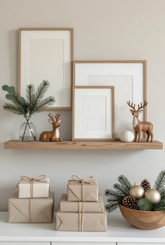 rotating holiday themed ledge displays