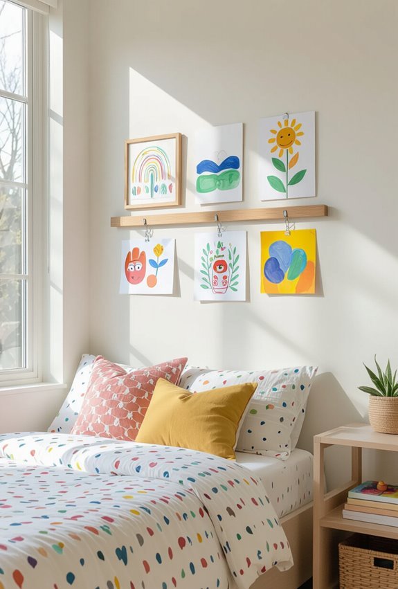 rotating kid friendly magnetic gallery