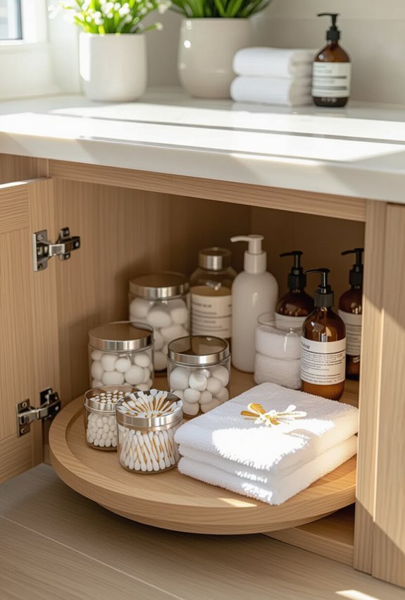 rotating tiered corner organizer