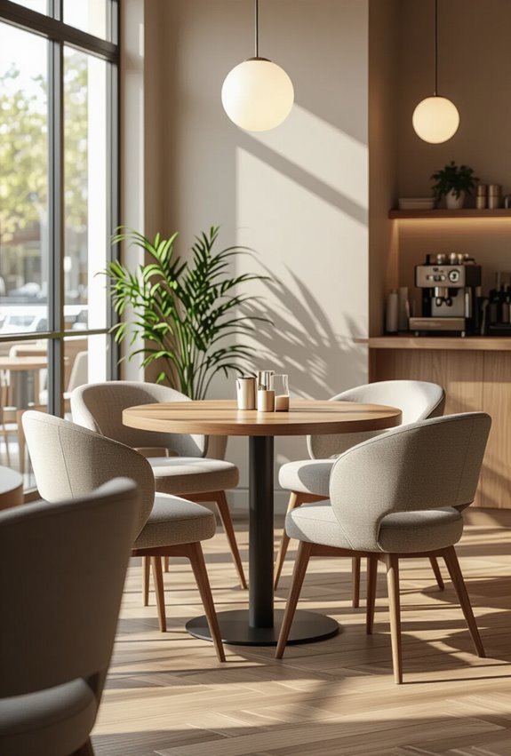 round tables encourage conversation