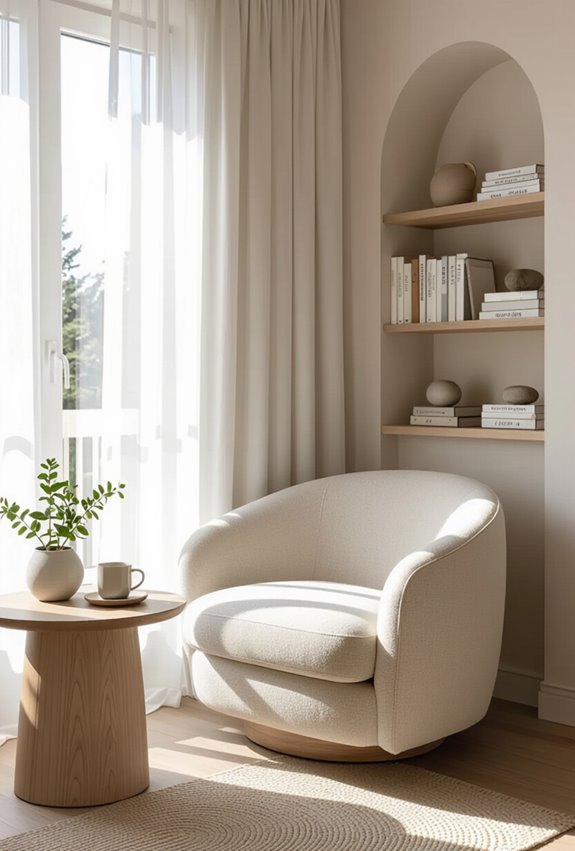 rounded furniture for cozy corners