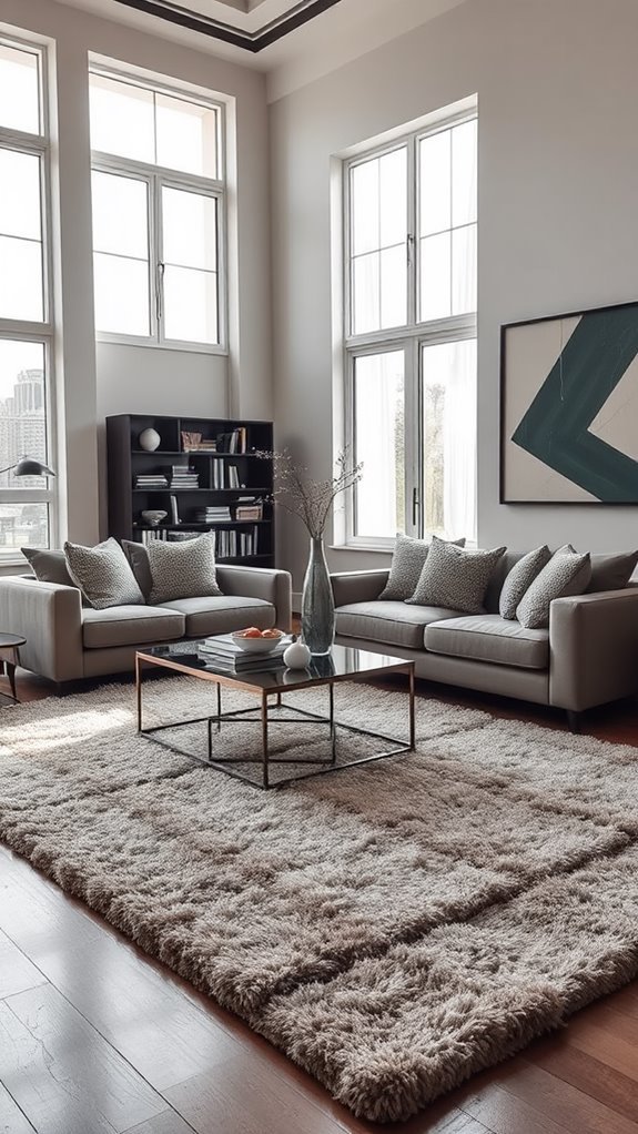 rugs create distinct areas