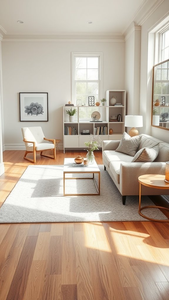 rugs define open spaces