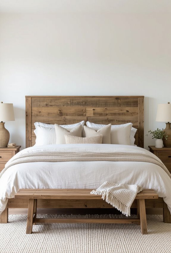 rustic anchored reclaimed wood frame