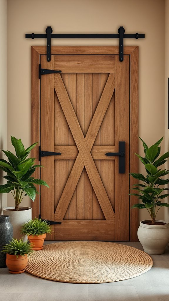 rustic barn door decor