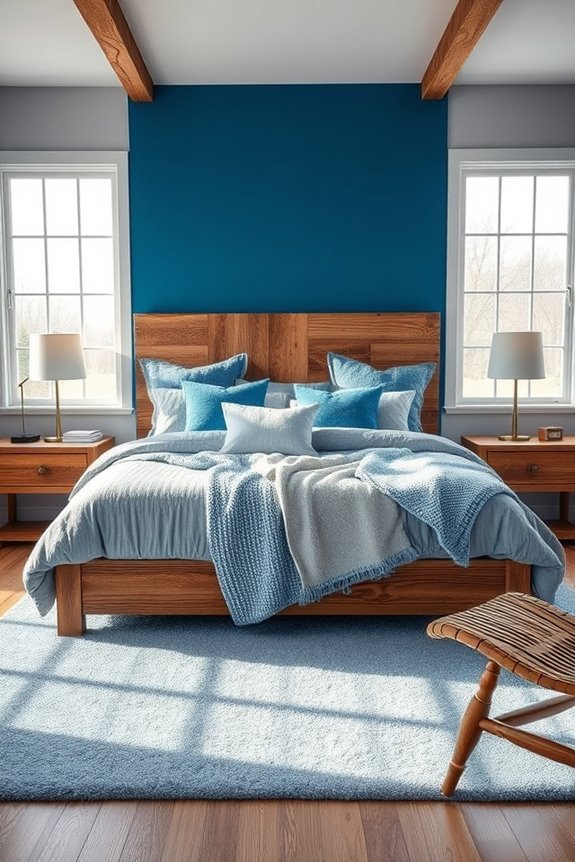 rustic blue grey warmth