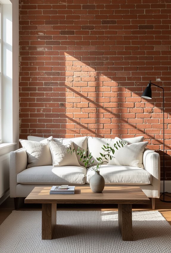 rustic brick space savvy seating