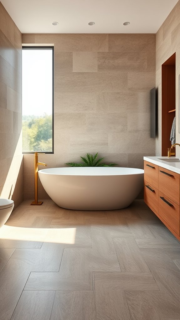 rustic charm in bathrooms