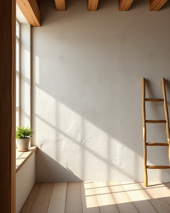 rustic charm through textured finishes