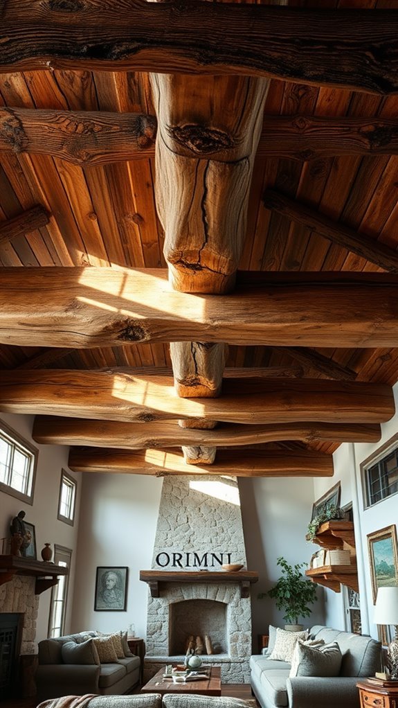 rustic charm with beams