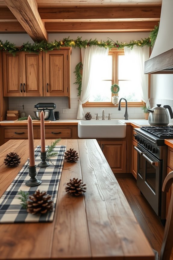 rustic charm with metal accents