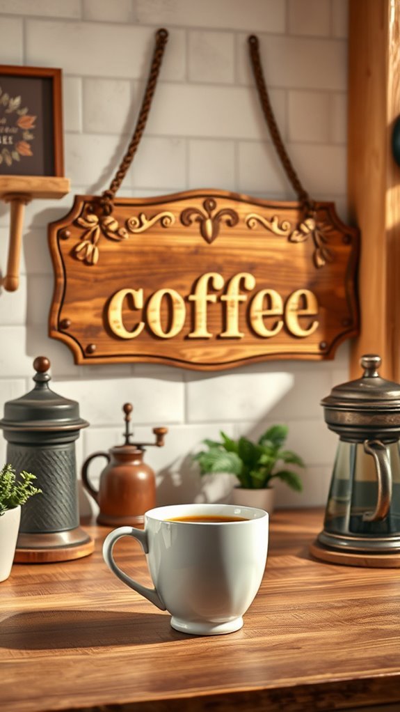rustic coffee decor ideas