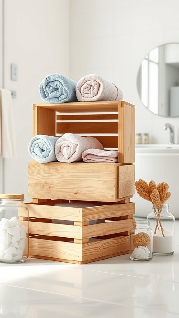 rustic diy wooden storage