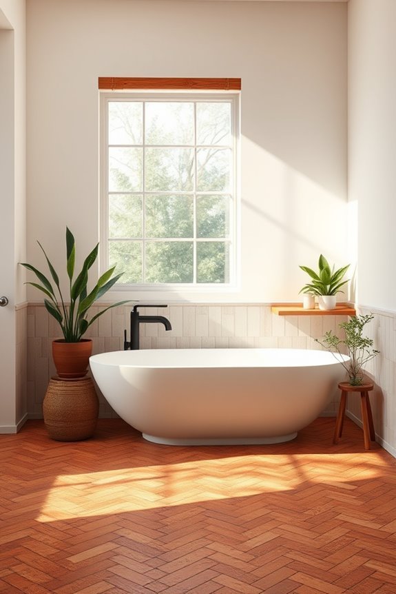 rustic earthy terracotta tiles