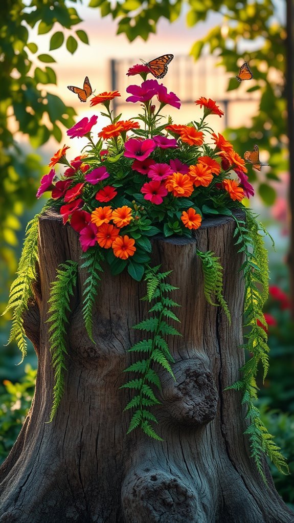 rustic eco friendly garden planters