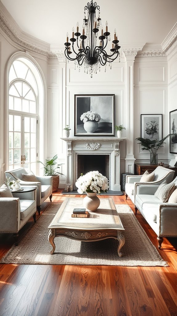 rustic elegance in monochrome