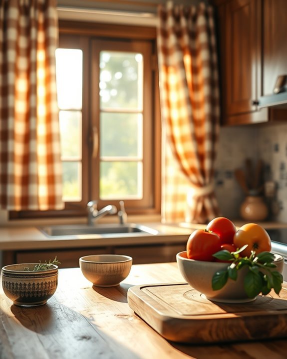 rustic elegance kitchen curtains