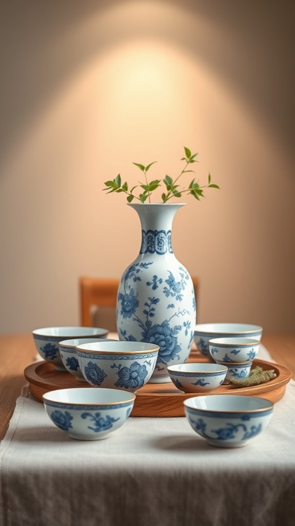 rustic elegance through chinoiserie