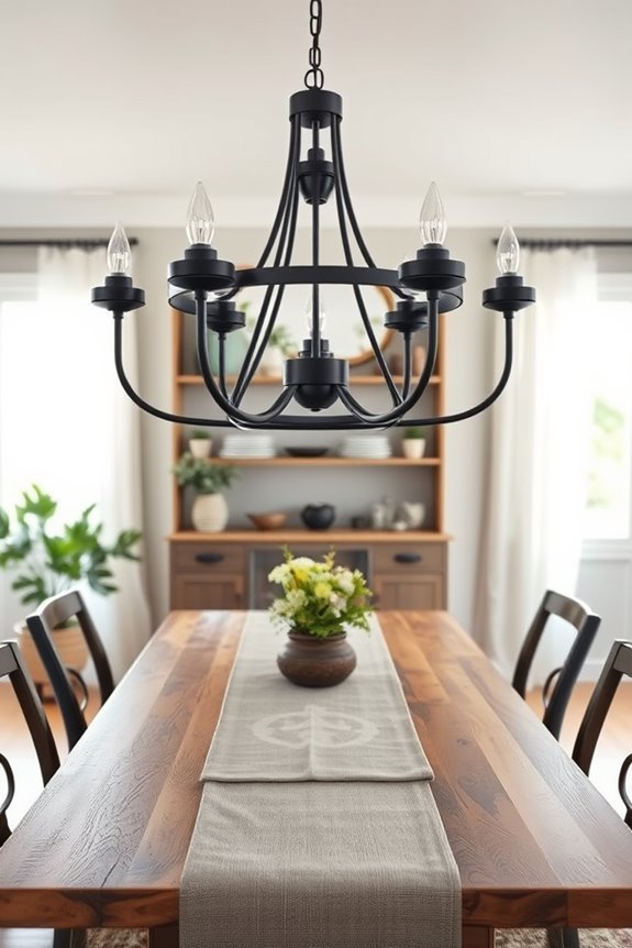 rustic elegance with contrast