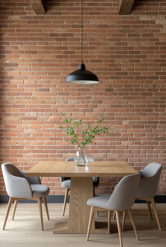 rustic exposed brick charm