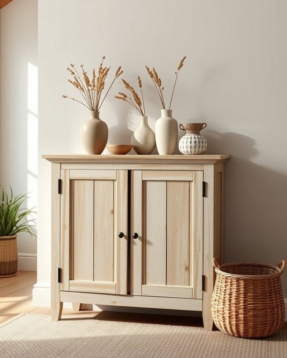 rustic farmhouse accent cabinet